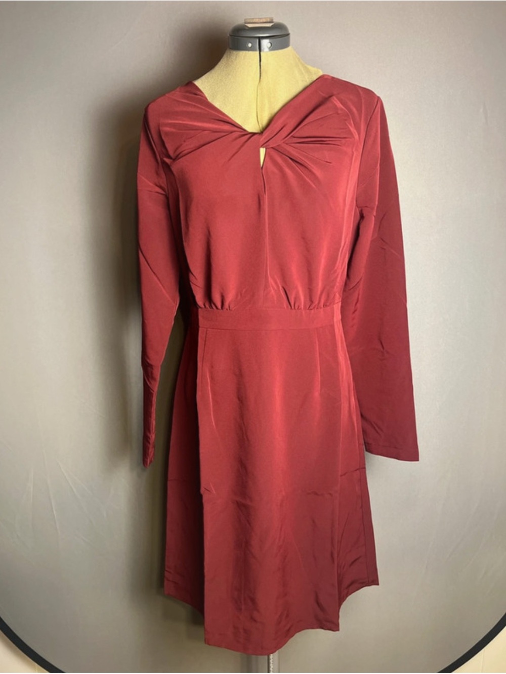 Long Sleeve Knot Front Dress NWT